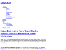 Tablet Screenshot of enugulist.com